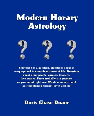 Book cover for Modern Horary Astrology