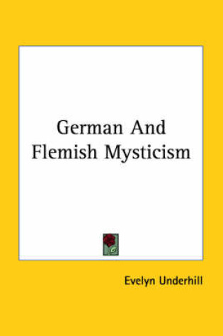 Cover of German and Flemish Mysticism