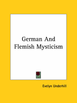 Book cover for German and Flemish Mysticism