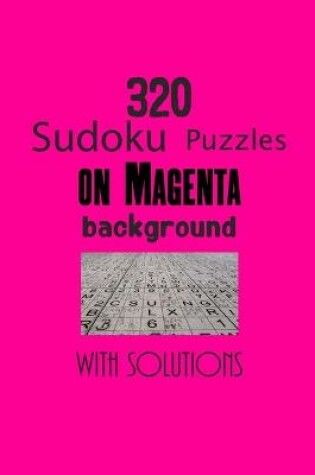 Cover of 320 Sudoku Puzzles on Magenta background with solutions