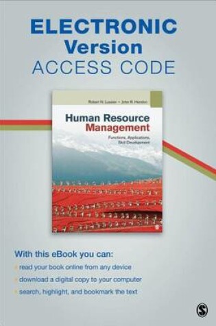 Cover of Human Resource Management Electronic Version