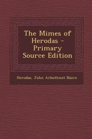 Cover of The Mimes of Herodas