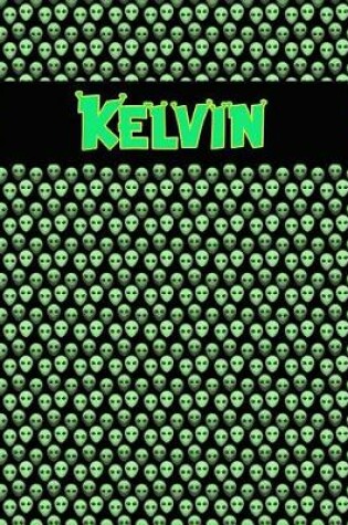 Cover of 120 Page Handwriting Practice Book with Green Alien Cover Kelvin