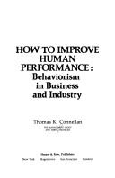 Book cover for How to Improve Human Performance