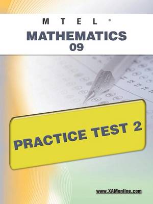Cover of MTEL Mathematics 09 Practice Test 2