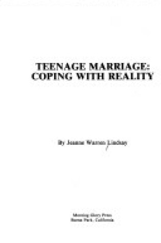 Cover of Teenage Marriage