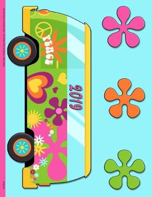 Book cover for 1960 Style Hippie Van and Groovy Flowers