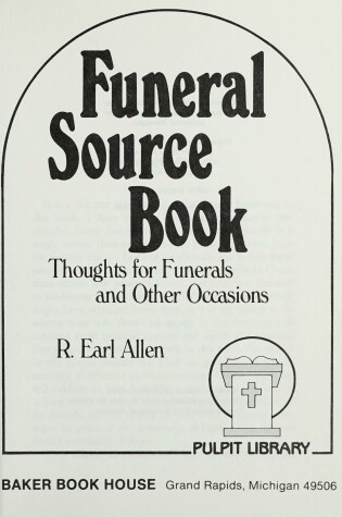 Cover of Funeral Source Book