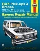 Book cover for Ford Pick-ups and Bronco (80-96) Automotive Repair Manual