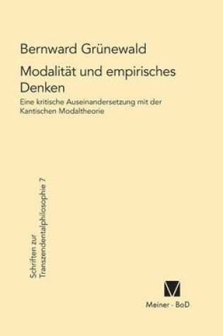 Cover of Modalitat und empirisches Denken