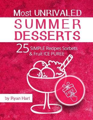 Book cover for Most unrivaled summer desserts. 25 simple recipes sorbets and fruit ice puree.Full color
