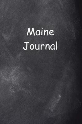 Book cover for Maine Journal Chalkboard Design