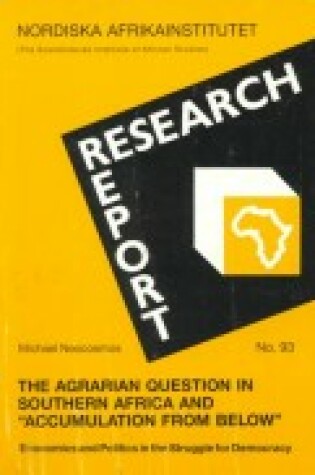 Cover of The Agrarian Question in Southern Africa and "Accumulation from below"