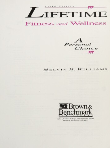 Book cover for Lifetime Fitness and Wellness