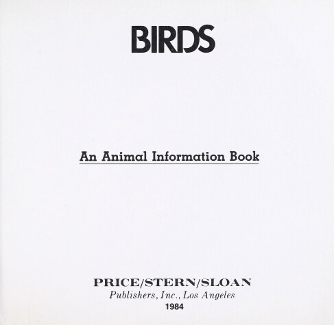 Book cover for Birds