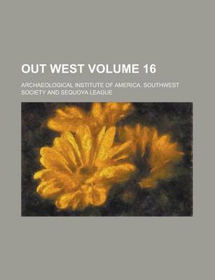 Book cover for Out West Volume 16