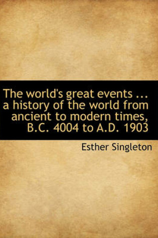 Cover of The World's Great Events ... a History of the World from Ancient to Modern Times, B.C. 4004 to A.D. 1903