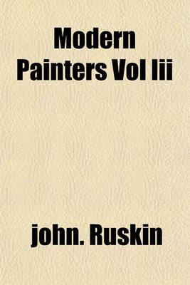 Book cover for Modern Painters Vol III