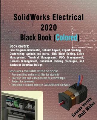 Book cover for SolidWorks Electrical 2020 Black Book (Colored)