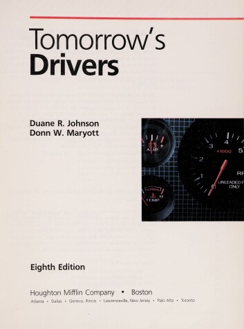 Book cover for Tomorrow's Drivers -Stud Txt Soft Cover