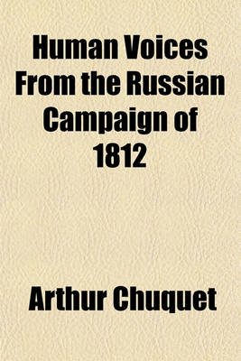 Book cover for Human Voices from the Russian Campaign of 1812