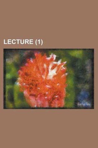 Cover of Lecture (1)