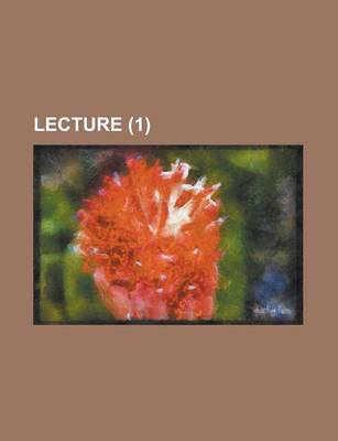 Book cover for Lecture (1)