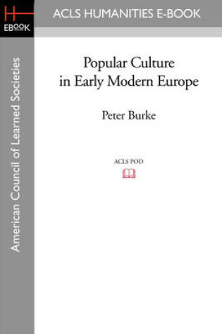 Cover of Popular Culture in Early Modern Europe