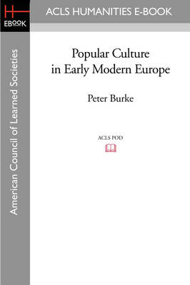 Book cover for Popular Culture in Early Modern Europe