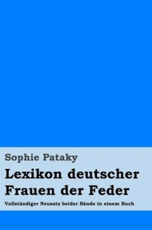 Cover of Lexikon deutscher Frauen der Feder