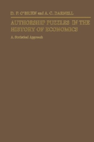 Cover of Authorship Puzzles in the History of Economics