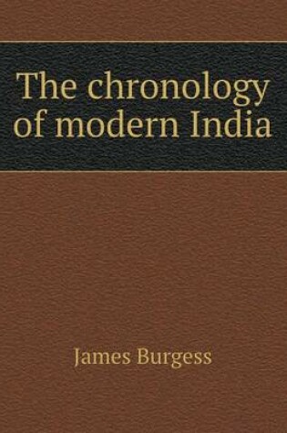 Cover of The Chronology of Modern India