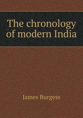 Book cover for The Chronology of Modern India