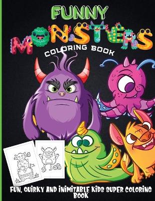 Book cover for Funny Monsters Coloring Book