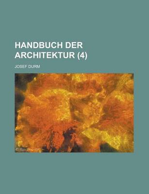 Book cover for Handbuch Der Architektur (4 )