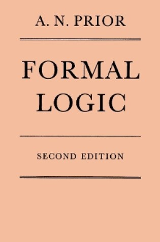 Cover of Formal Logic