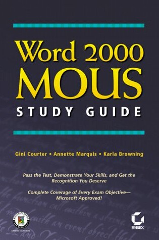 Cover of Word 2000 MOUS Study Guide