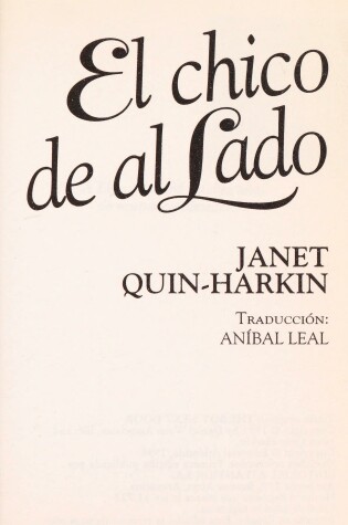 Cover of El Chico de Al Lado
