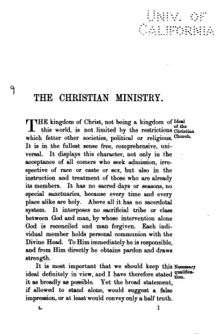Cover of Christian Ministry