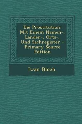 Cover of Die Prostitution