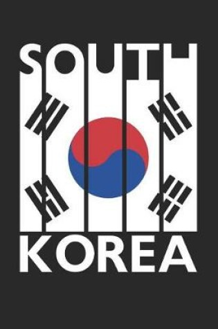 Cover of Vintage South Korea Notebook - Retro South Korea Planner - South Korean Flag Diary - South Korea Travel Journal