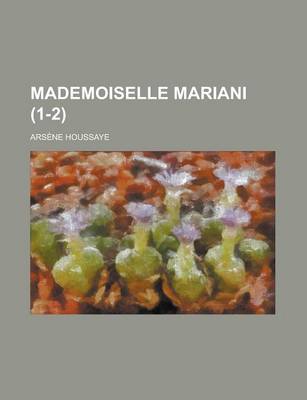 Book cover for Mademoiselle Mariani (1-2 )