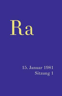 Book cover for Ra 15. Januar 1981