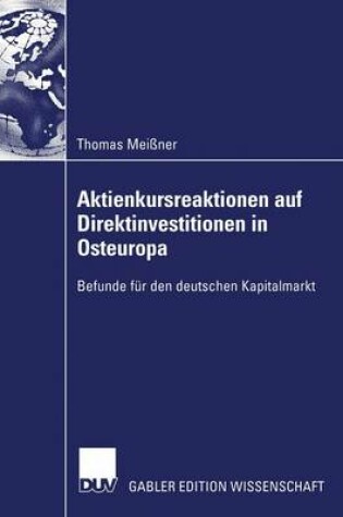 Cover of Aktienkursreaktionen auf Direktinvestitionen in Osteuropa