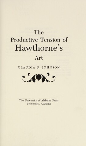 Book cover for The Productive Tension of Hawthorne's Art