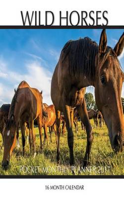 Book cover for Wild Horses Pocket Monthly Planner 2017