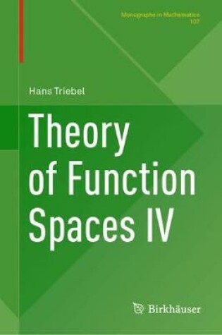 Cover of Theory of Function Spaces IV