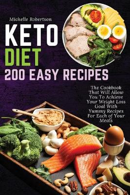 Book cover for Keto Diet 200 Easy Recipes