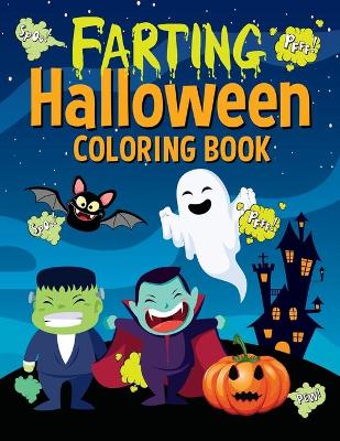 Book cover for Farting Halloween Coloring Book