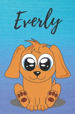 Book cover for Everly dog coloring book / notebook / journal / diary